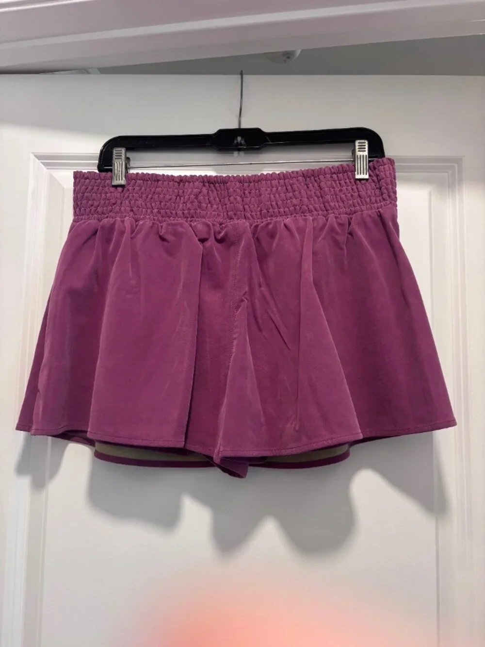 NWOT Free People We The Free Faux Suede Plum Mini Skort